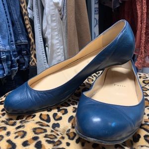 Christian Louboutin ballet flats blue